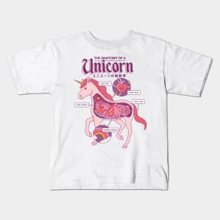 The Anatomy of a Unicorn Kids T-Shirt